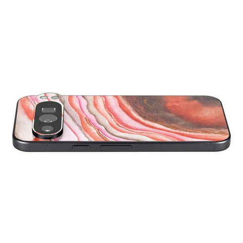 Orange Watercolor Geode Pixel 9 Pro XL Skin
